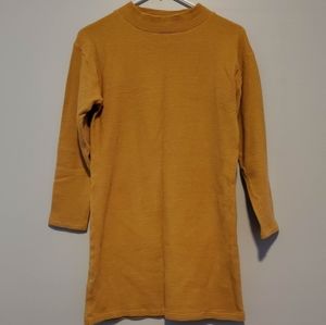 Tunic dress in marigold yellow